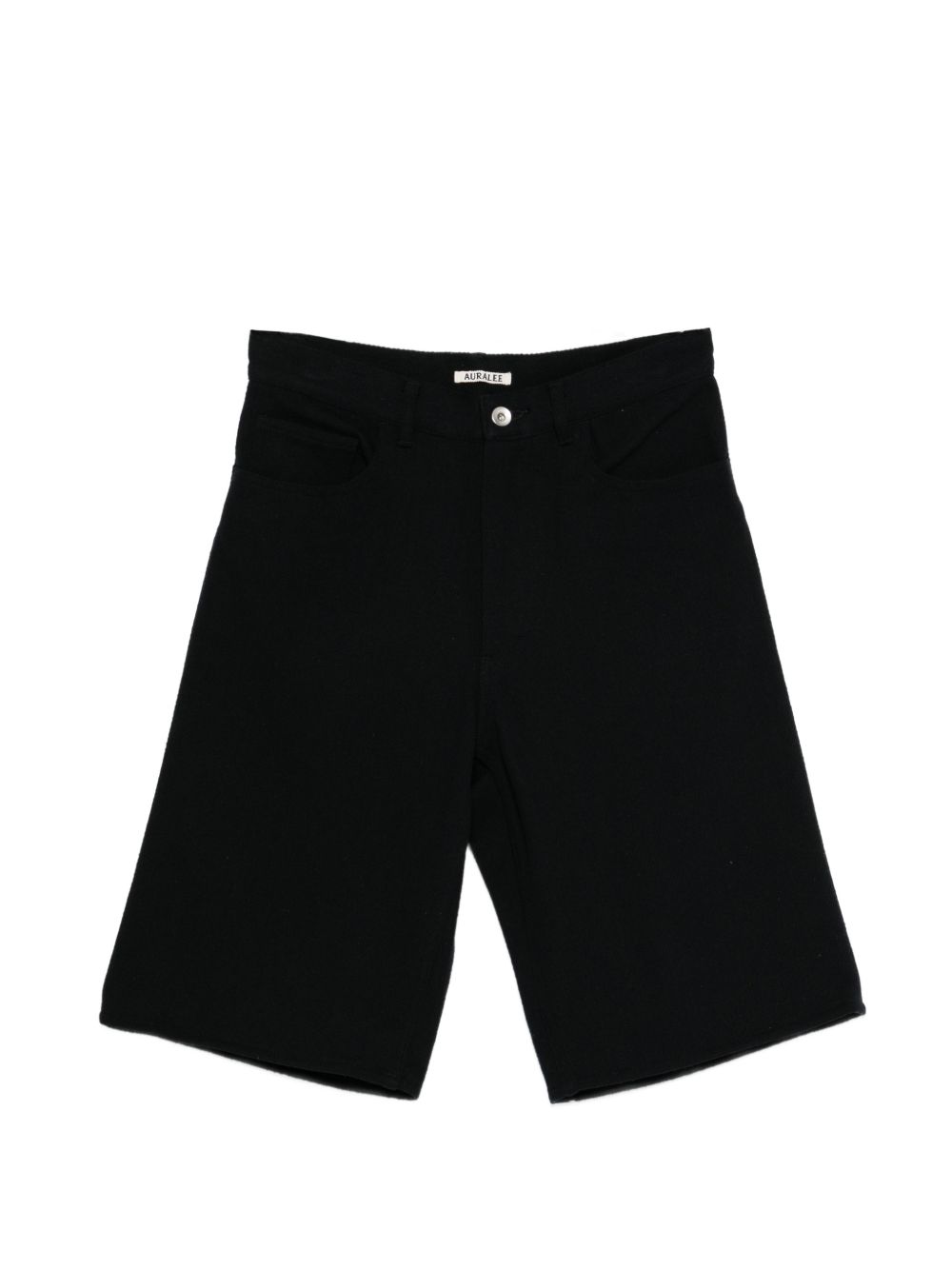 Auralee Black Silk Shorts — Men's Luxury Loungewear