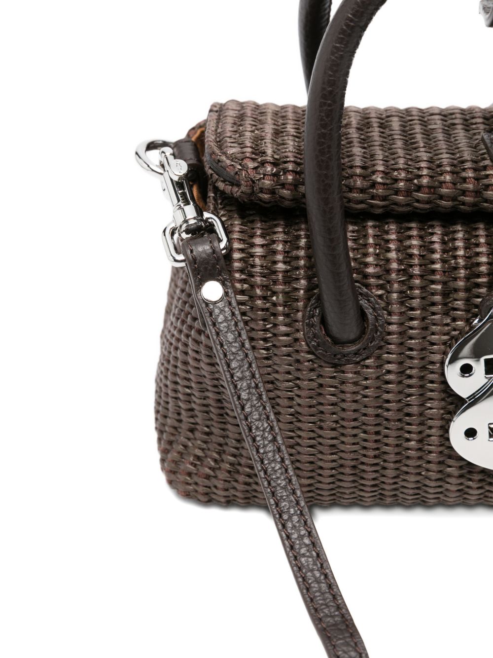 Zanellato Dotta Vimini Baby Handbag — Brown Leather