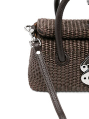 Zanellato Dotta Vimini Baby Handbag — Brown Leather