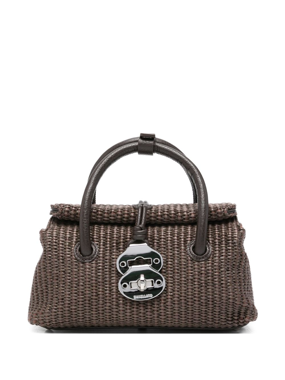 Zanellato Dotta Vimini Baby Handbag — Brown Leather