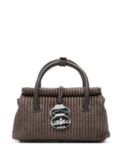 Zanellato Dotta Vimini Baby Handbag — Brown Leather