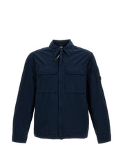 C.P. Company Organic Cotton Overshirt Jacket — Blue