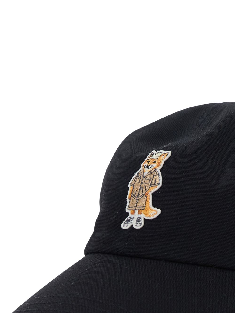 Maison Kitsuné Dressed Fox Baseball Cap — Black