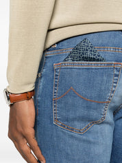 Jacob Cohen Slim Fit Denim Jeans for Men — Blue, Slim