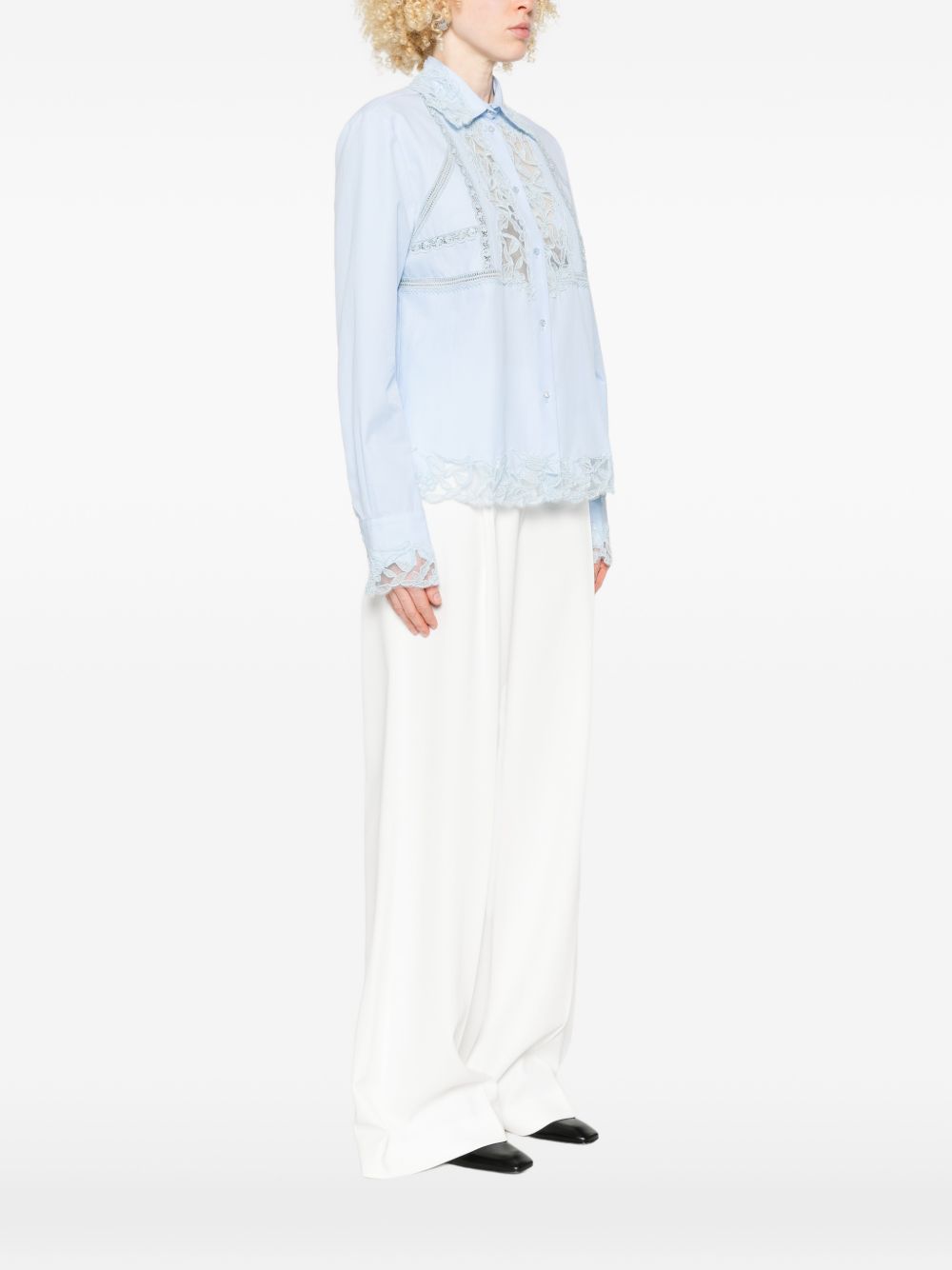 Ermanno Scervino Embroidered Cotton Shirt – New In