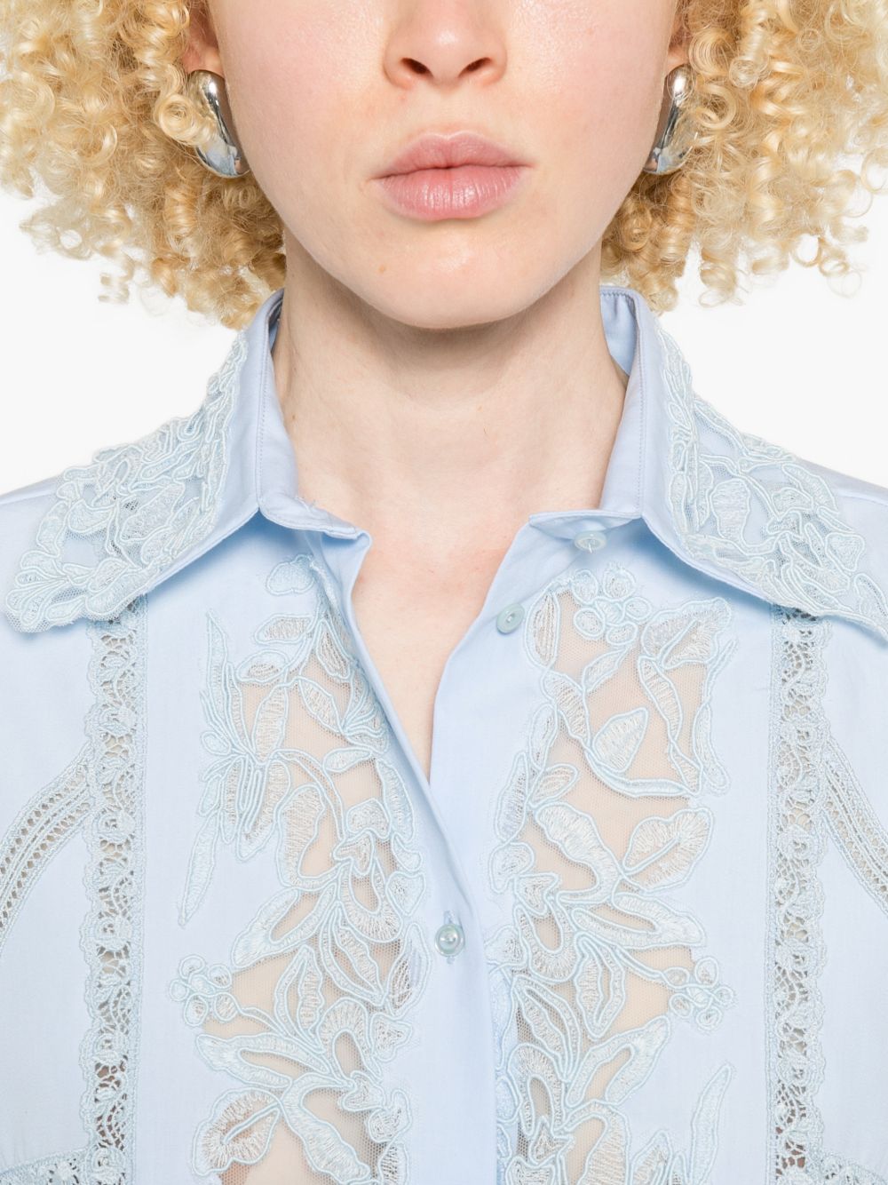 Ermanno Scervino Embroidered Cotton Shirt – New In