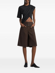 Courreges T-Shirts & Polos — Asymmetric Cotton Tops