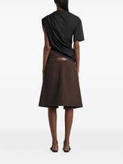 Courreges T-Shirts & Polos — Asymmetric Cotton Tops