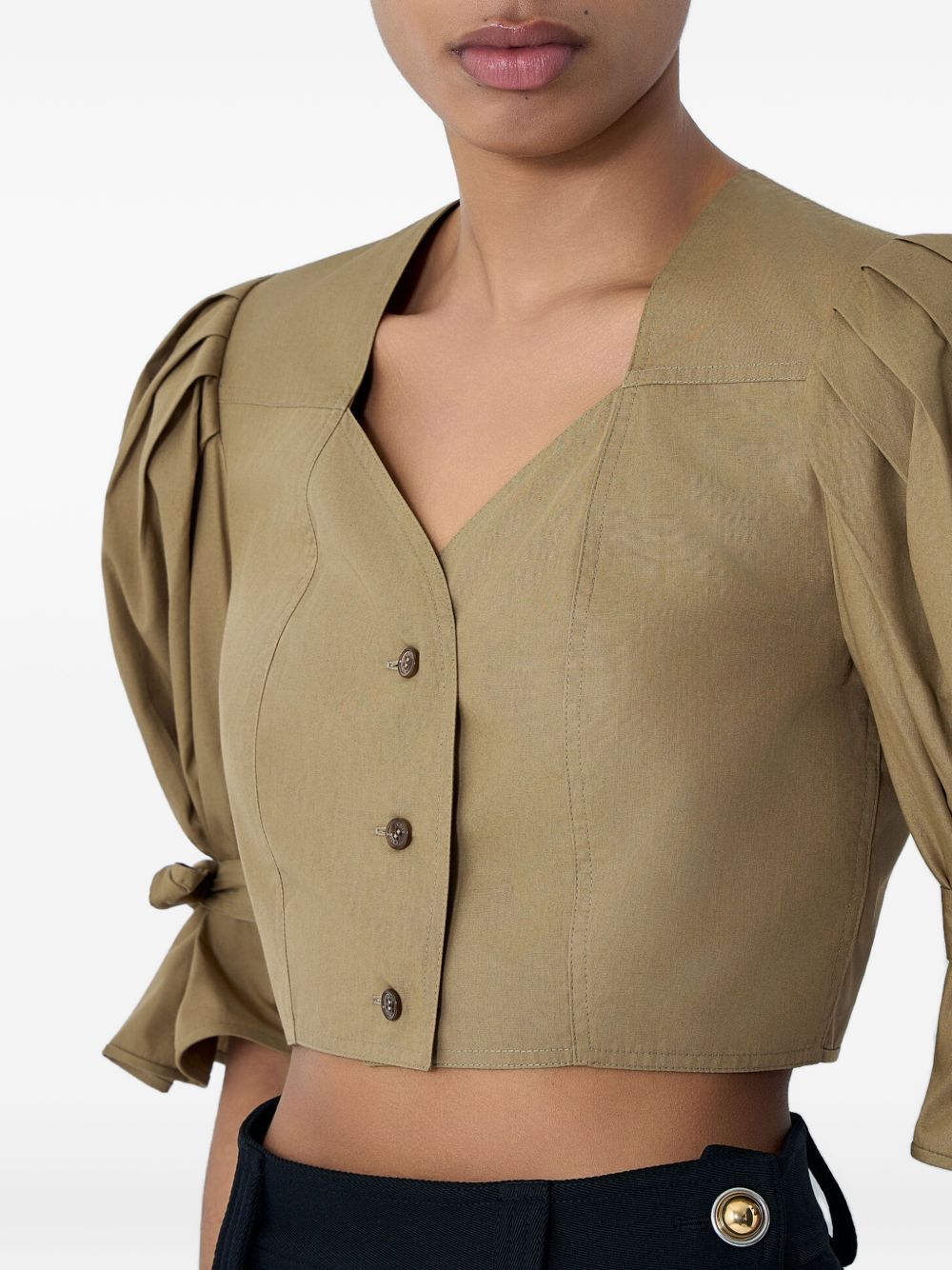 Chloé Cropped Cotton Top — New In SS26