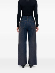 MM6 Maison Margiela Denim Cotton Jeans — Wide Leg Blue