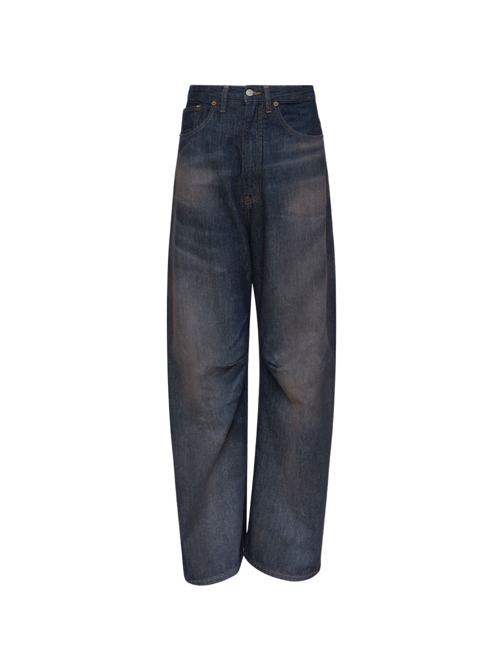 MM6 Maison Margiela Denim Cotton Jeans — Wide Leg Blue