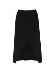 Junya Watanabe Long Skirt — Black Pleated Skirt
