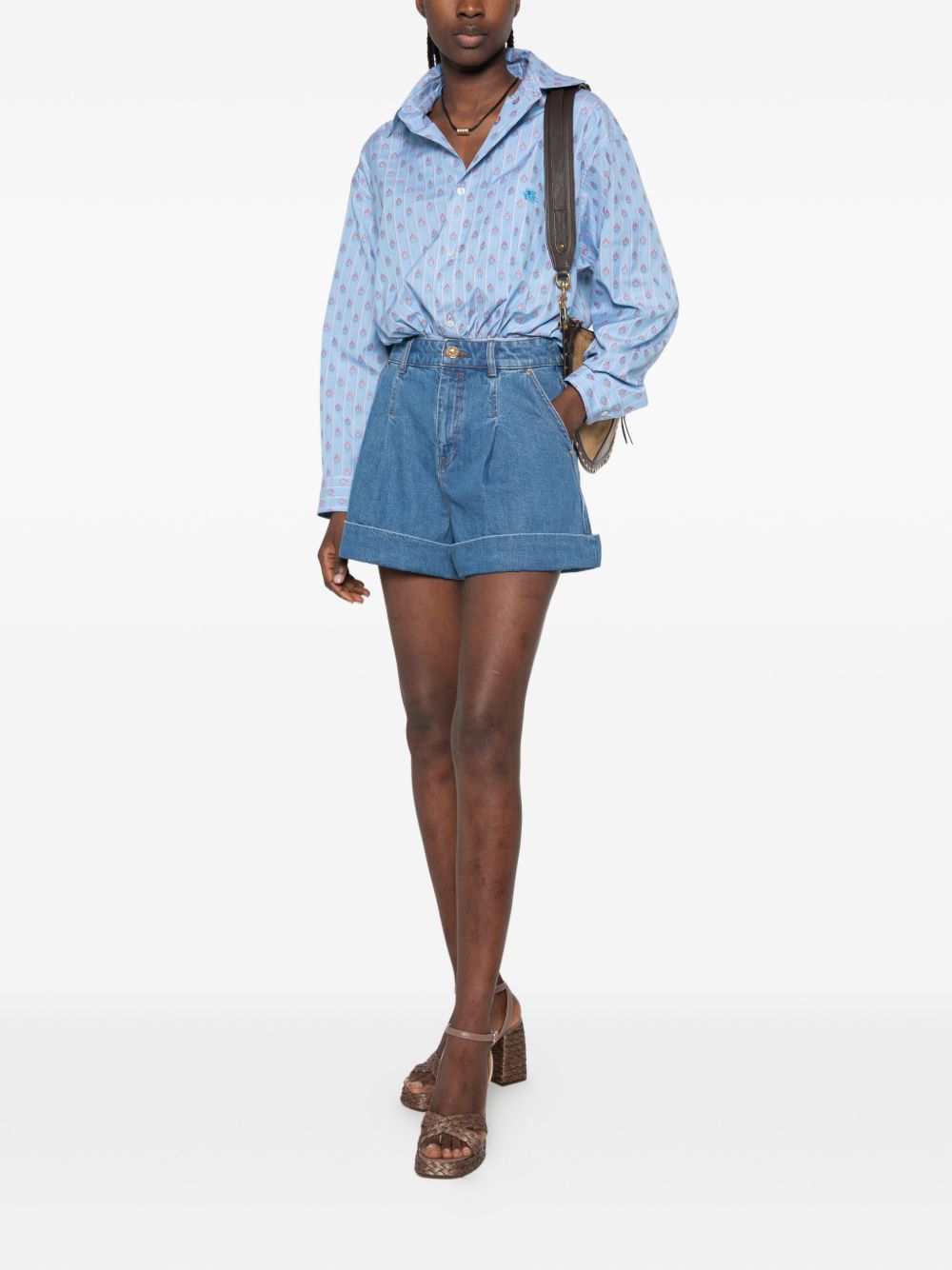 Zimmermann Shorts — Tailored Denim Short Trousers