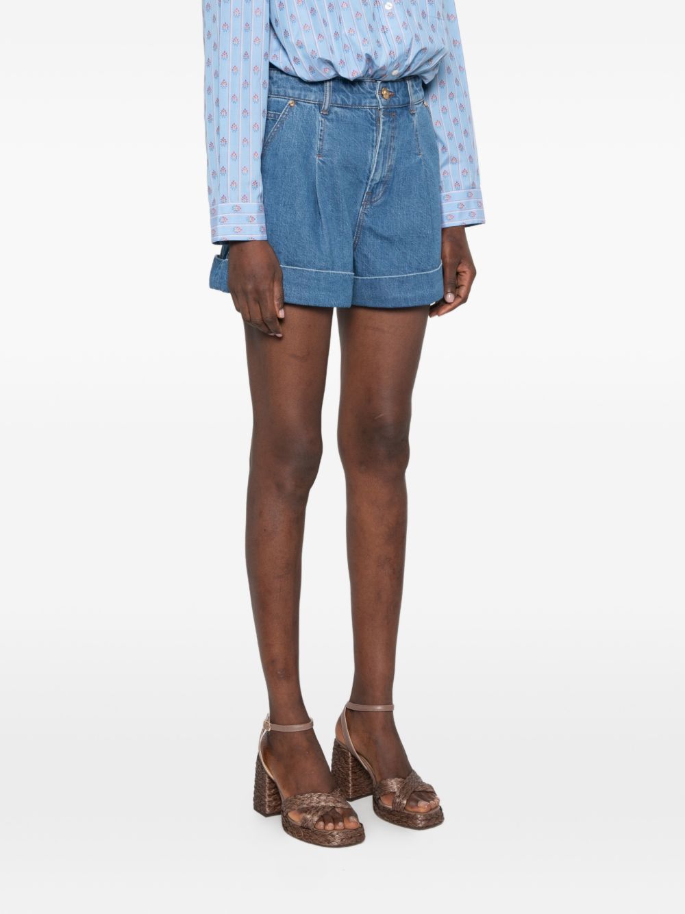 Zimmermann Shorts — Tailored Denim Short Trousers