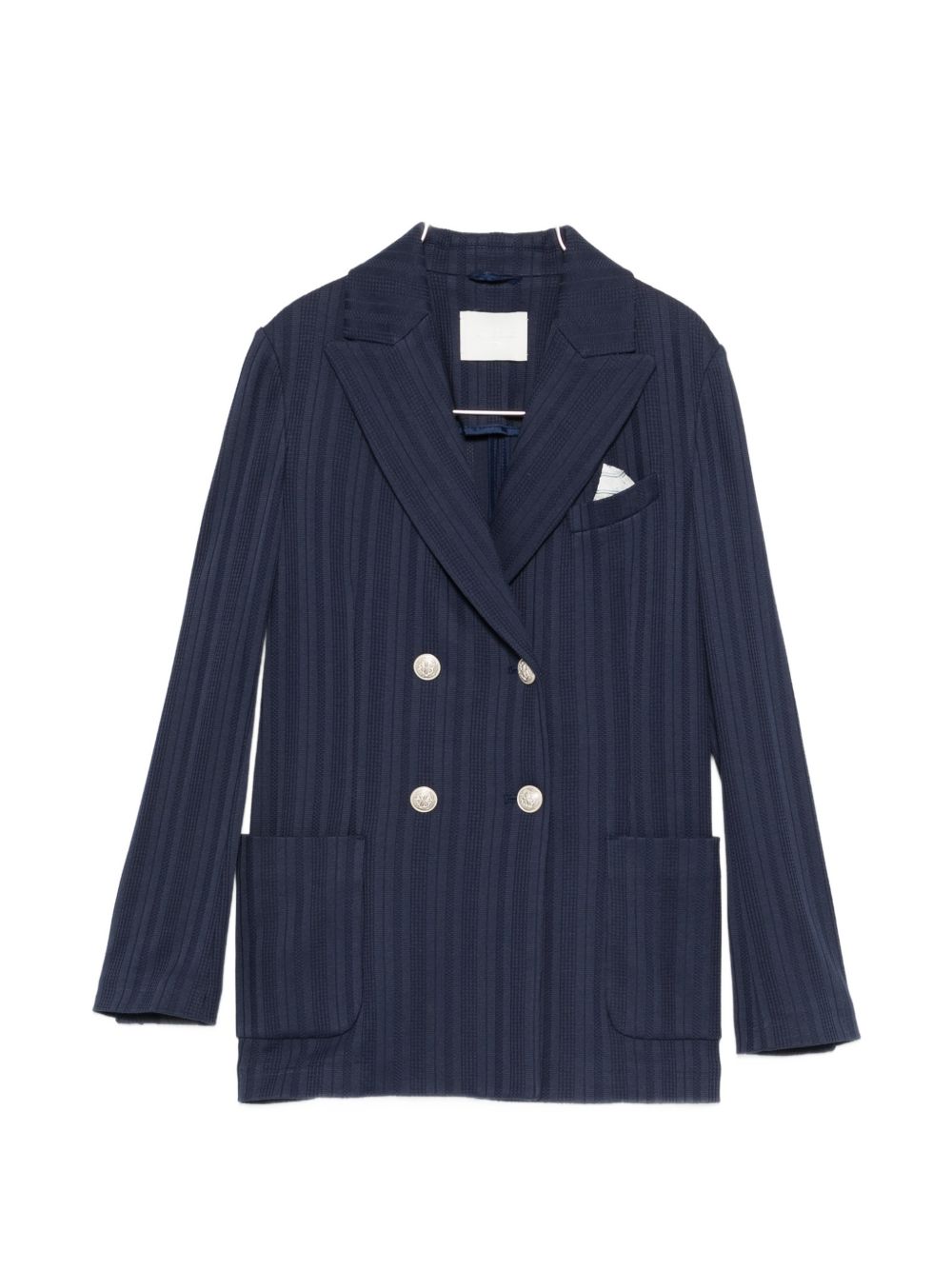 Circolo 1901 Jackets — Blue Double-Breasted Cotton