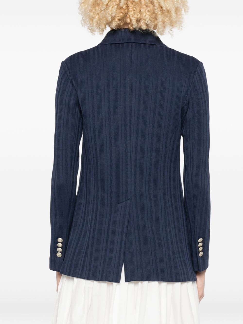 Circolo 1901 Jackets — Blue Double-Breasted Cotton