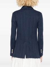 Circolo 1901 Jackets — Blue Double-Breasted Cotton