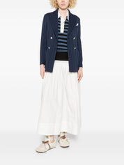 Circolo 1901 Jackets — Blue Double-Breasted Cotton