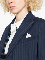 Circolo 1901 Jackets — Blue Double-Breasted Cotton