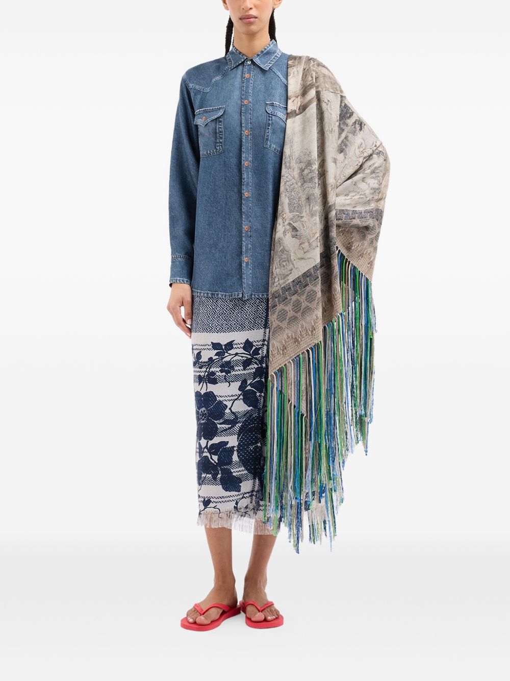 Pierre Louis Mascia Skirts — Printed Silk Skirts (New)