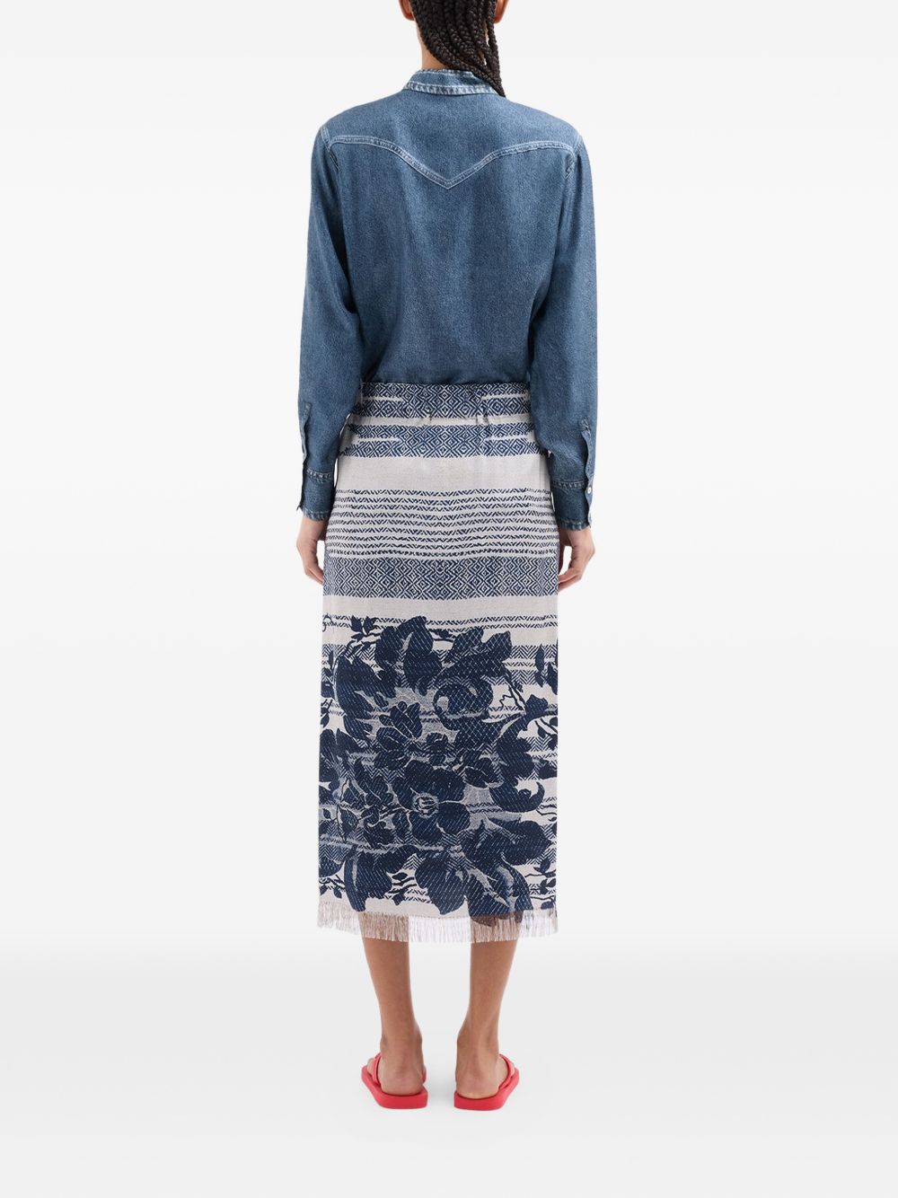 Pierre Louis Mascia Skirts — Printed Silk Skirts (New)