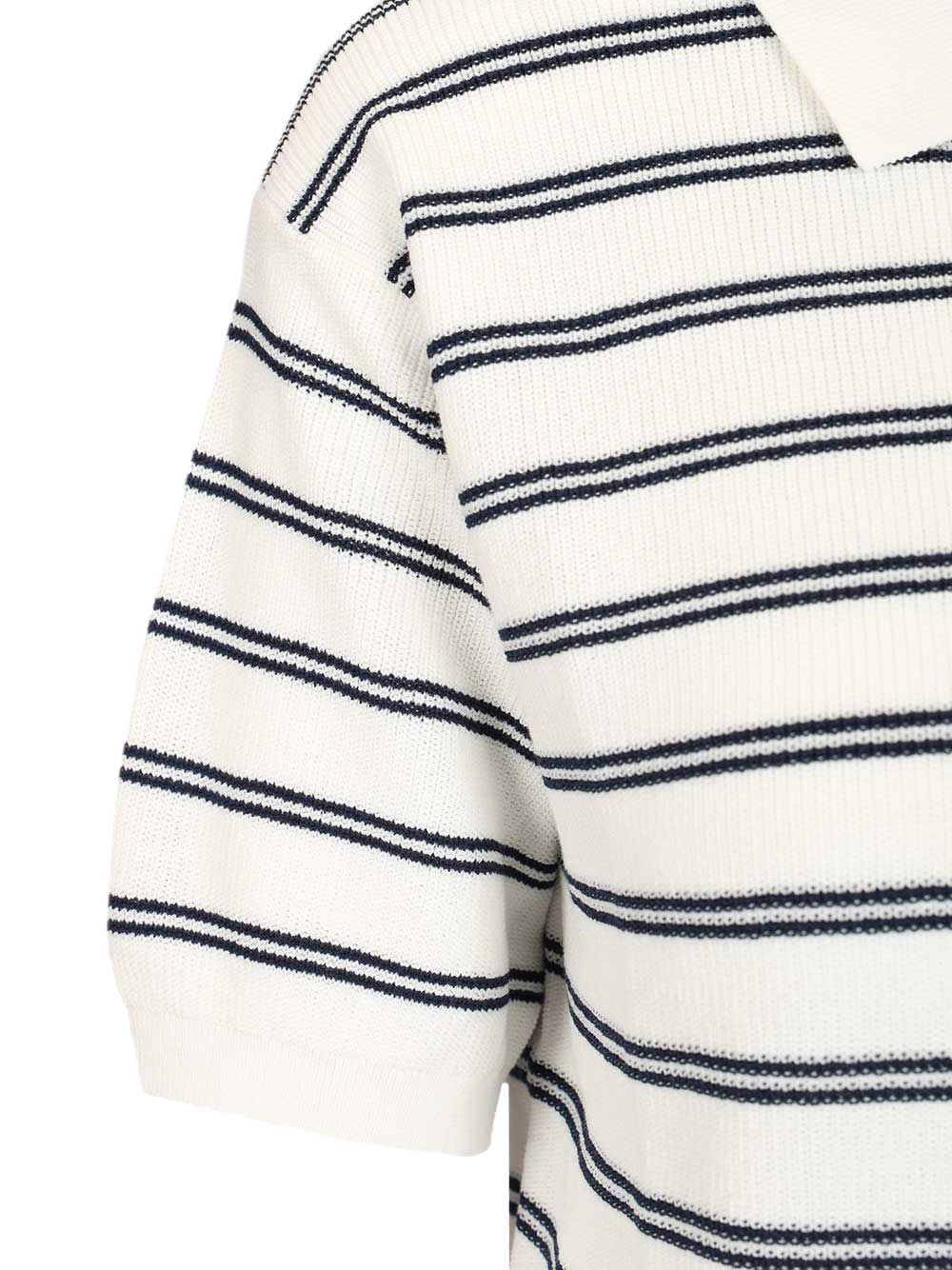 Dunst T-Shirts & Polos — Striped Cotton Polo Topwear