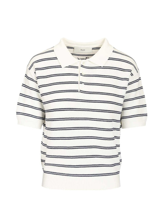 Dunst T-Shirts & Polos — Striped Cotton Polo Topwear