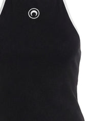 Marine Serre Black Moon Cotton Tank Top — New In