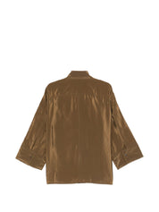 Alberto Biani Organze Shirt for Women — Brown Luxury