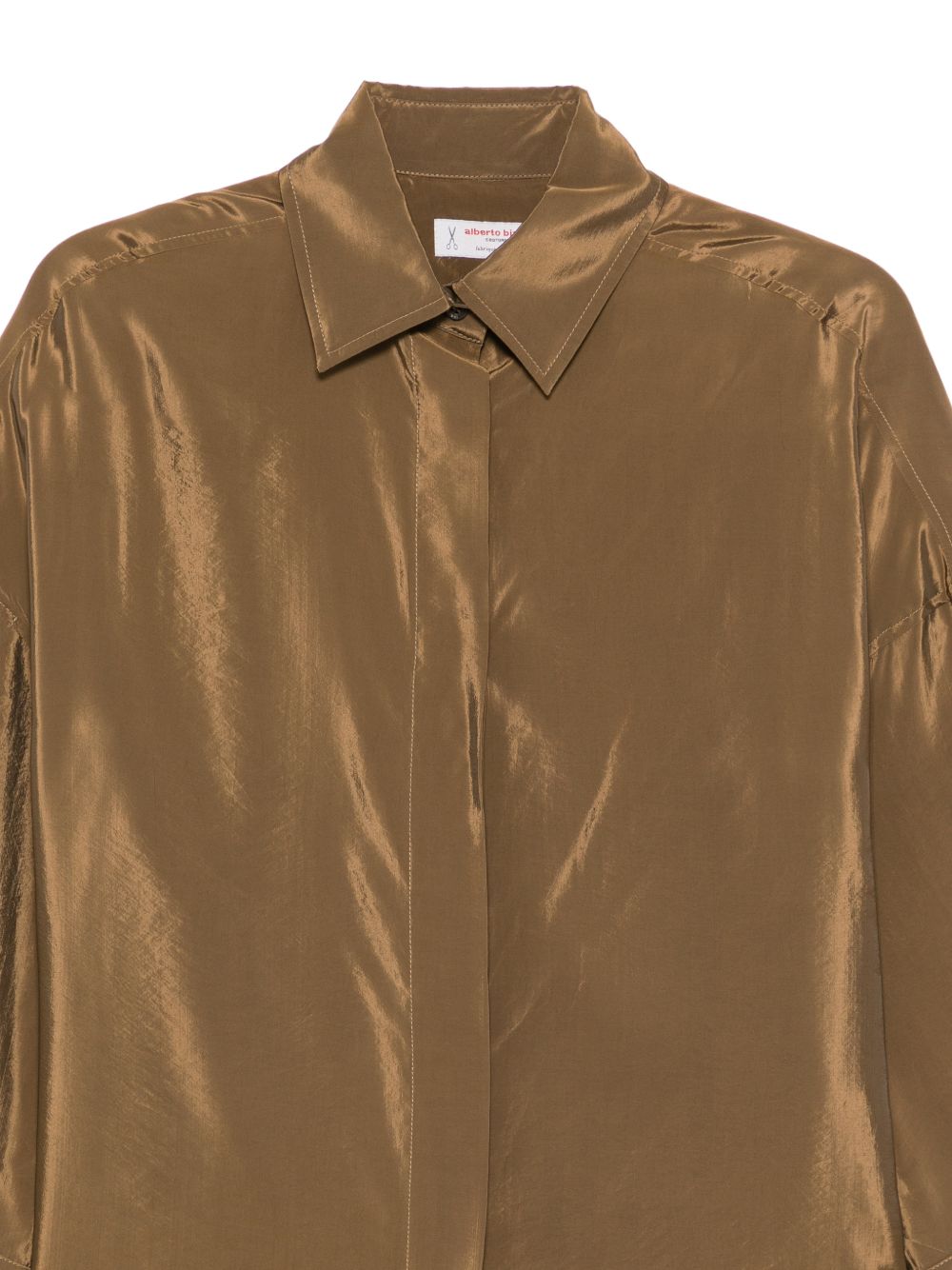 Alberto Biani Organze Shirt for Women — Brown Luxury
