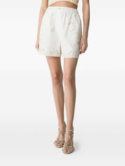 Forte Forte Shorts — Embroidered Cotton Short Trousers