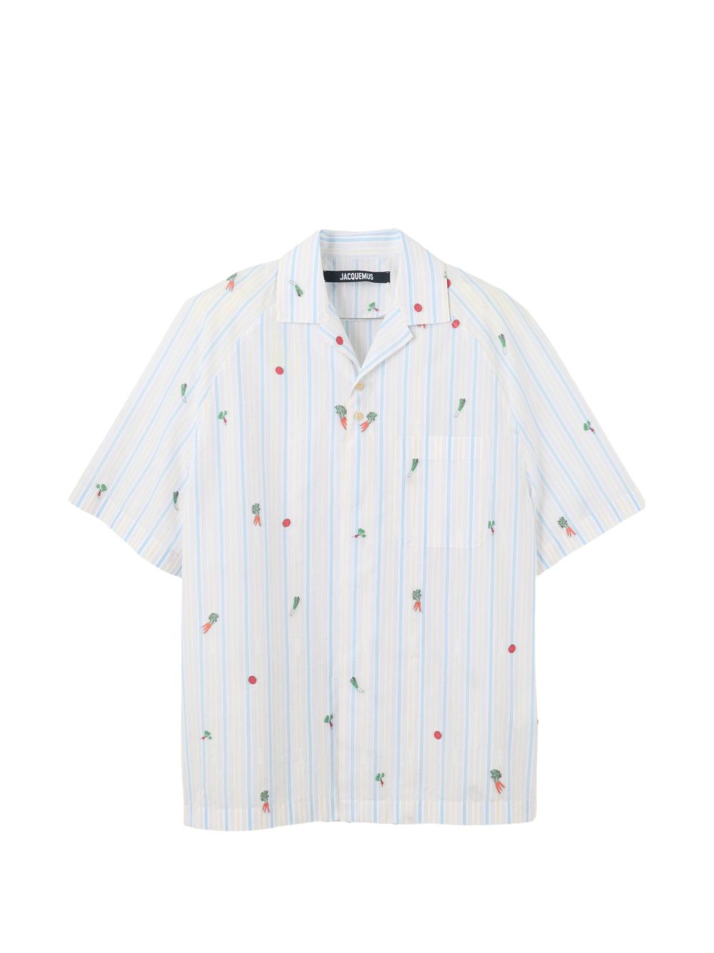 JACQUEMUS La Chemise Romarin Shirt — White Cotton
