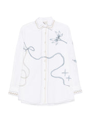 Alysi Silk & Nylon Printed cotton shirt