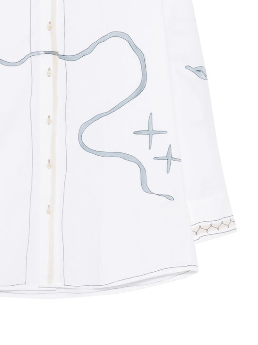 Alysi Silk & Nylon Printed Cotton Shirt — New In