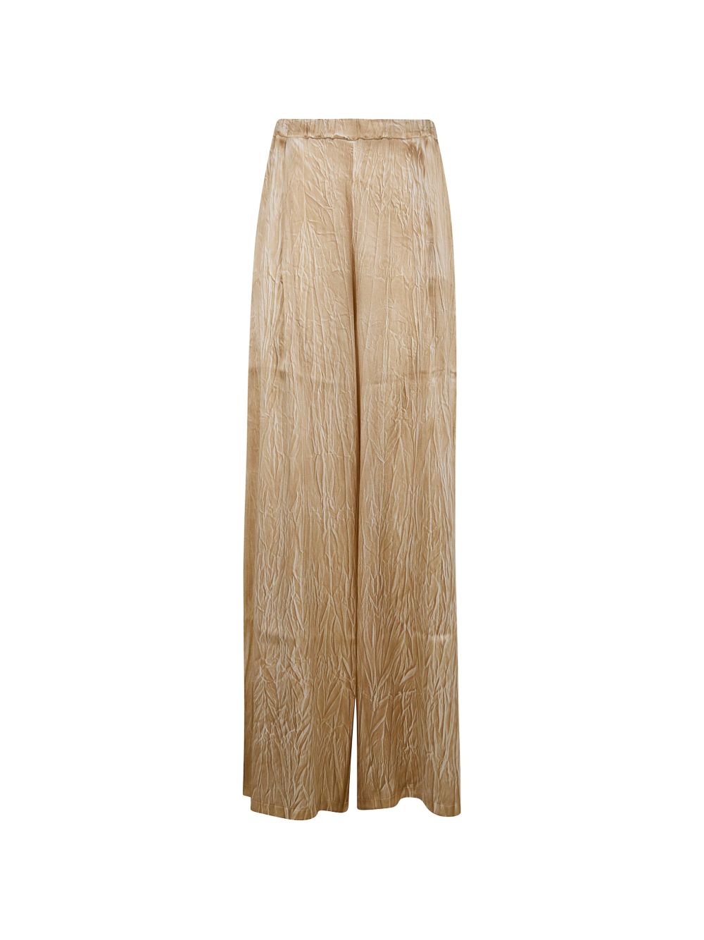 Avant Toi Silk Flared Leg Trousers — Beige, New In