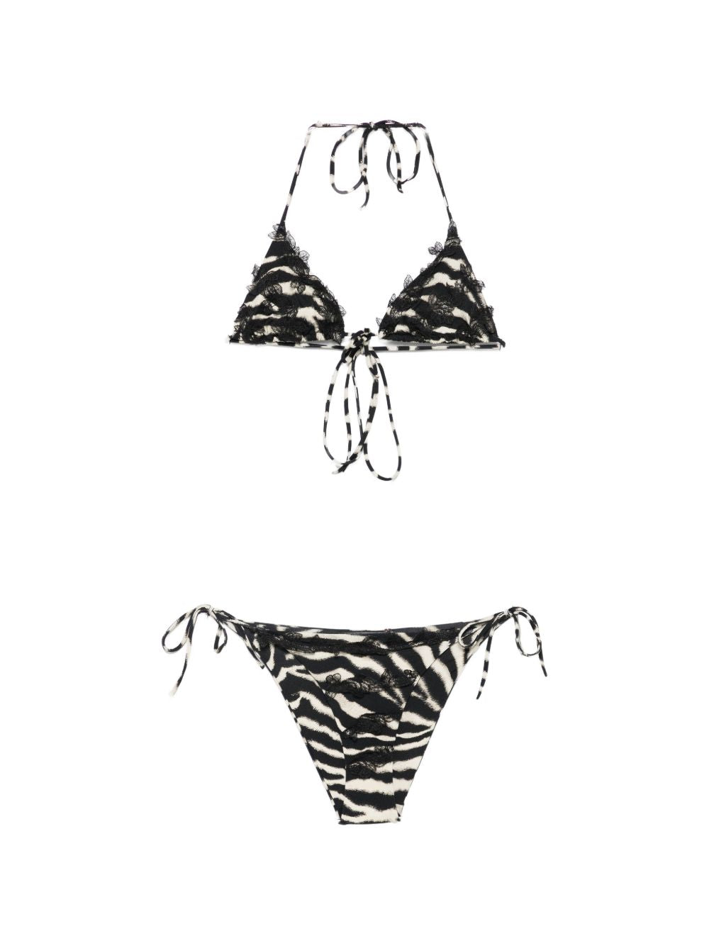 Ermanno Scervino Printed Triangle Bikini Set — Zebrato