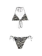 Ermanno Scervino Printed Triangle Bikini Set — Zebrato