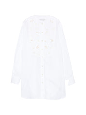 HIPPY REALISTI Embroidered Cotton Shirt - White, New In