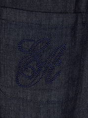 Emporio Armani Trousers for Women — Blue Denim, €195