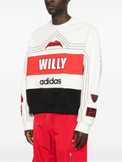 032C Adidas x Willy Chavarria Printed Crewneck Sweater