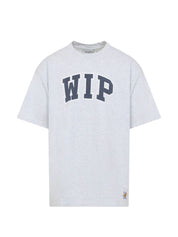 Carhartt Wip Main Grey Logo Cotton T‑Shirt for Men