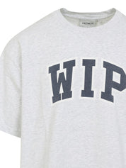 Carhartt Wip Main Grey Logo Cotton T‑Shirt for Men