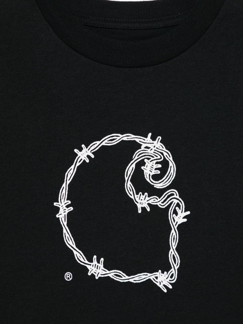 Carhartt Wip Main Logo Cotton T‑Shirt — Black Topwear