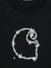 Carhartt Wip Main Logo Cotton T‑Shirt — Black Topwear