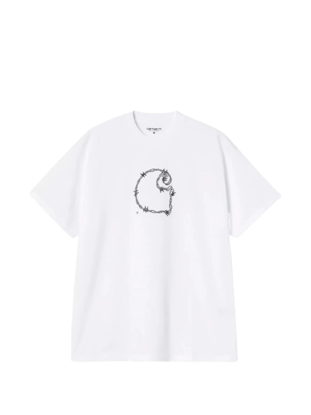 Carhartt Wip Main Logo Cotton T‑Shirt — White Topwear