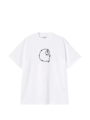 Carhartt Wip Main Logo Cotton T‑Shirt — White Topwear