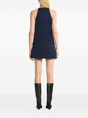 Courreges A-line Mini Dress — Navy Twill, From €890
