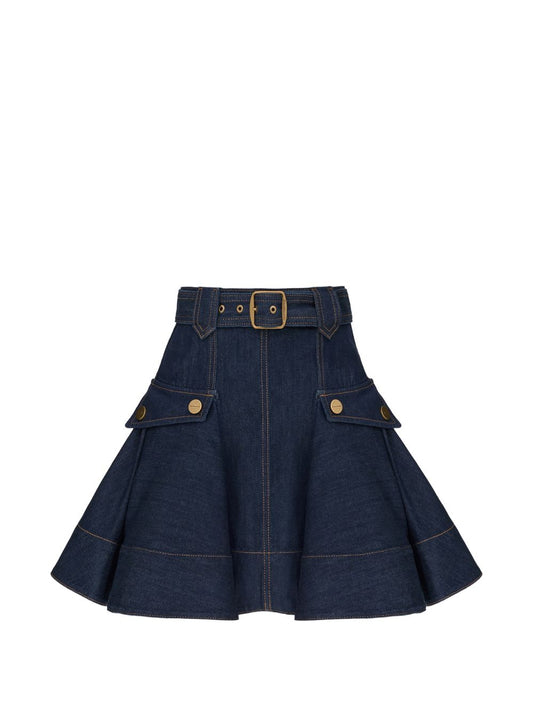 Zimmermann Denim Cargo Mini Skirt — New In 2026