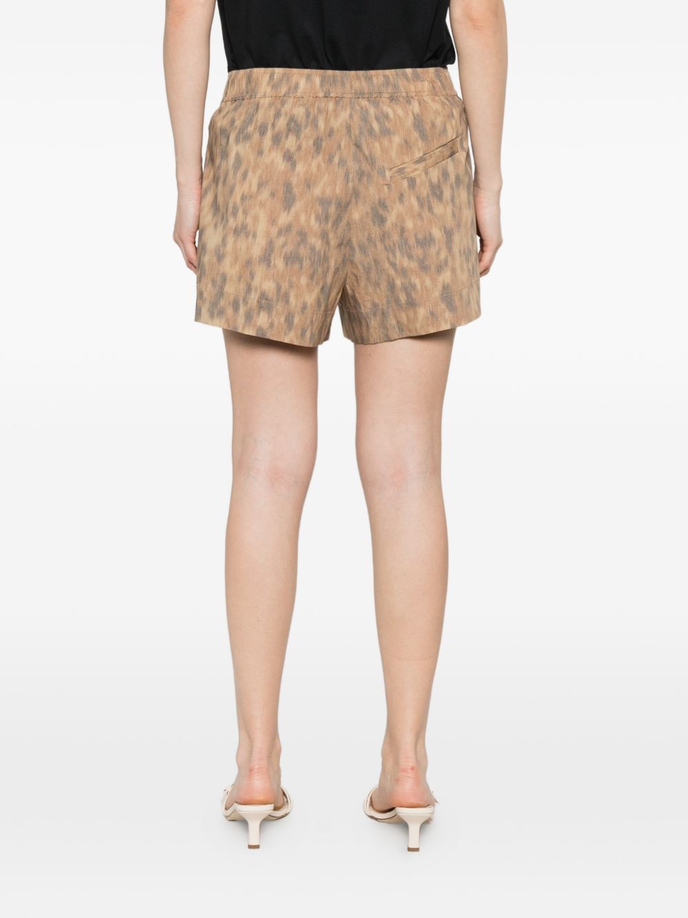 Ganni Printed Cotton Shorts — New In Spring 2026
