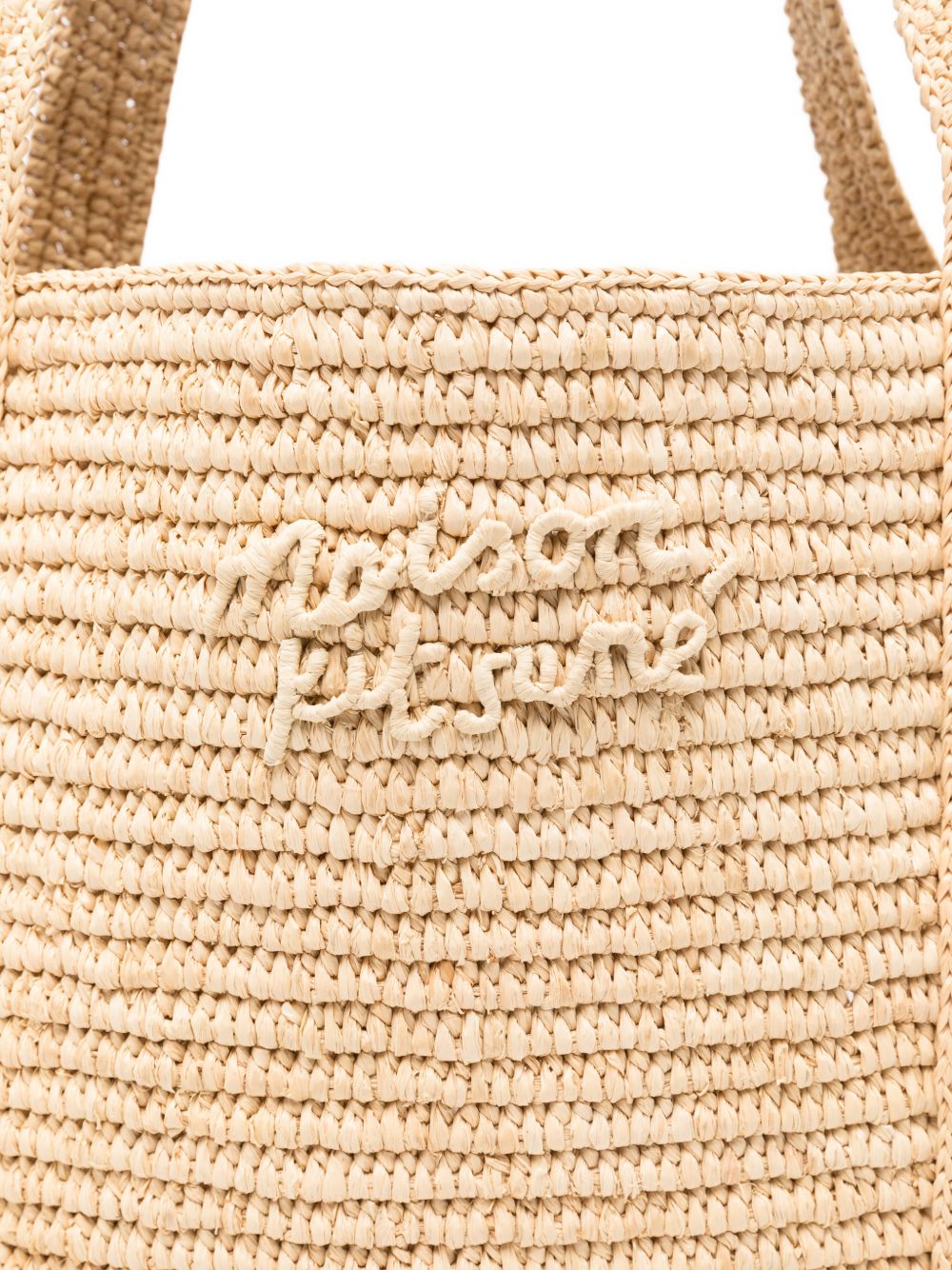 Maison Kitsuné Maison KitsunÃ© Raffia Tote Bag